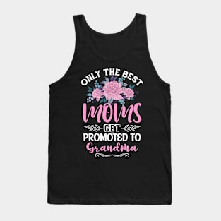 First Time Grandma Pink Floral Vintage Mother's Day Gift Tank Top